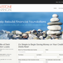 Debt Settlement Website Example