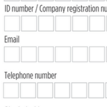 Example eSign PDF little box fields