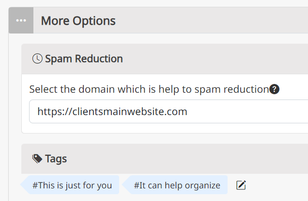 Static Webforms Spam Reduction
