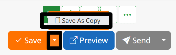 Invoice Save as Copy